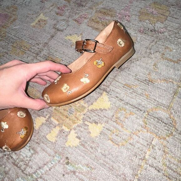 Petit nord flowered embroidered Mary Jane’s sz 27 - Picture 4 of 5